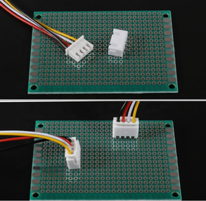 XH 2,54 mm 4-pins headerconnectoren mannelijk naar vrouwelijk platte draadkabeladapter met messing contact 26AWG compatibel PCB XH (4P) - Product Image 1