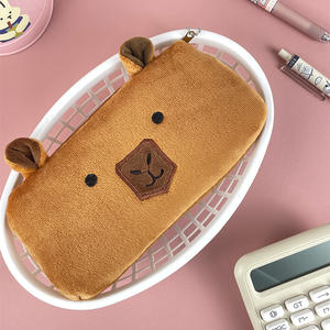 Estuche <span class=keywords><strong>de</strong></span> Lápices <span class=keywords><strong>de</strong></span> Peluche con Forma <span class=keywords><strong>de</strong></span> Capibara <span class=keywords><strong>de</strong></span> Dibujos Animados, Relleno <span class=keywords><strong>de</strong></span> Algodón PP, Gran Capacidad, para Estudiantes, Regalo Escolar - Product Image 6