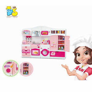 Juegos de Cocina de Dibujos Animados, Juguetes de Casa Rosa para Niñas, Juego de Imitación de Cocina con Música Divertida - Product Image 5
