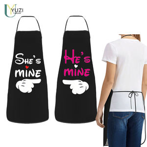 Delantales Personalizados para el Día de San Valentín con Diseño de Corazón de Rey y Reina, con Logotipo, para el Hogar, en Poliéster - Product Image 1