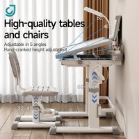 AUCUNE quantité minimale de commande Bureau d'apprentissage pour enfants Ergonomique Maison Étudiant Enfants Étude Hauteur Réglable Chaise pour Enfant Étude Pour Enfant Lampe Table