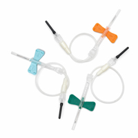 Aiguille de prélèvement sanguin Sol-KL en gros 21G 23G 25G, aiguille de prélèvement sanguin OEM à verrouillage de sécurité, type ailes de papillon