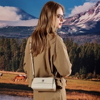 Sac à bandoulière carré classique en cuir véritable pour femme, sacs à main de luxe de créateur avec fermeture éclair, poignée supérieure et bandoulière amovible