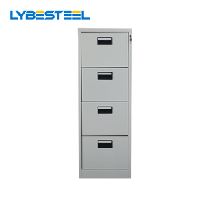 Armoire à dossiers verticale en acier à 4 tiroirs, armoire à dossiers latérale avec serrure à clé pour bureau, maison, hôtel, salle de sport, école, atelier - Product Image 1