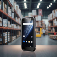 PDA Portátil Android 12 con Wifi, BT, 4G, Lector de Datos, Lector de Códigos QR 2D, NFC, Teléfono Móvil Inteligente, Escáner de Códigos de Barras 1D y 2D