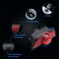 Lumière LED de Bienvenue avec Logo pour Portière de Voiture Mercedes-Benz Classe C C200 C220 C300 C63 C450 C40 W204, Lampe de Sécurité Décorative Automobile