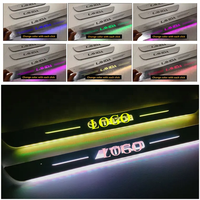 Plaque de seuil de porte mobile Led Charge USB Plaque de seuil de porte à induction sans fil avec Led