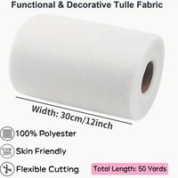 Tirai Plafon Putih untuk Pesta 1 Panel 9.3ftx54ft Kain Transparan Tirai Chiffon Gantung untuk Latar Belakang Plafon Gapura Pernikahan