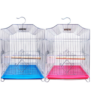 44*31*33CM Wholesale Electroplated Parrot <strong>Bird</strong> Cage Large Folding <strong>Bird</strong> Nest Electroplated Thin Wire <strong>Bird</strong> <strong>House</strong> - Product Image 2