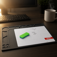 Tapis de soudure antistatique magnétique en silicone résistant à la chaleur avec grilles pour la réparation de téléphones et d'appareils photo, certifié CE