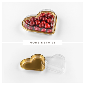 Bandeja de Plástico Desechable para Alimentos Personalizada de Fábrica, Blíster Ecológico de PET en Forma de Corazón, Envase Transparente para Alimentos - Product Image 5
