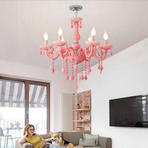 Macaron Rose cristal <span class=keywords><strong>lustre</strong></span> pour chambre D'enfants de luxe <span class=keywords><strong>lustre</strong></span> lampe tube - Product Image 4