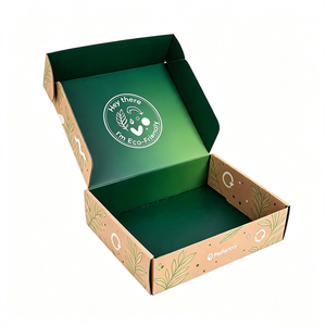 OEM Custom Logo Corrugated Mailer <b>Box</b> with Double Sides Printed - Recyclable <b>Flat</b> <b>Pack</b> E-commerce Packaging Manufacturer - Product Image 1