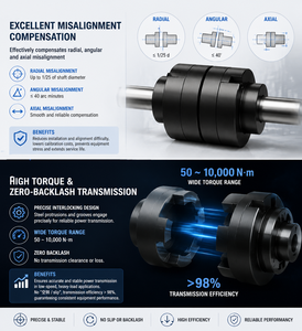 Acoplamiento Rígido Deslizante en Forma de Sl de Acero de Alta Calidad para Transmisión <span class=keywords><strong>Radial</strong></span>, Personalizable OEM para Imprentas - Product Image 6