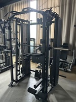 Machine Smith multifonctionnelle pour la maison, rack de musculation, entraîneur fonctionnel, pile de poids double 70 kg, équipement de gym commercial
