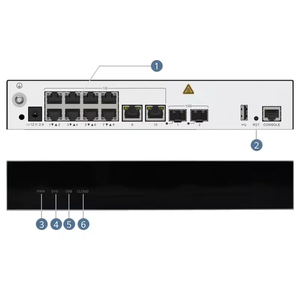 Airengine 9701-L-T 02354KMV-001 10 ports électriques GE, 2 ports optiques 10GE, contrôleur d'accès sans fil HTM - Product Image 3
