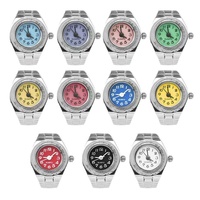 Montre Bague en Gros pour Hommes, Femmes, Couples, Étudiants – Montre à Doigt en Alliage de Titane Modèle 502 – Design Créatif, Coloré et Simple