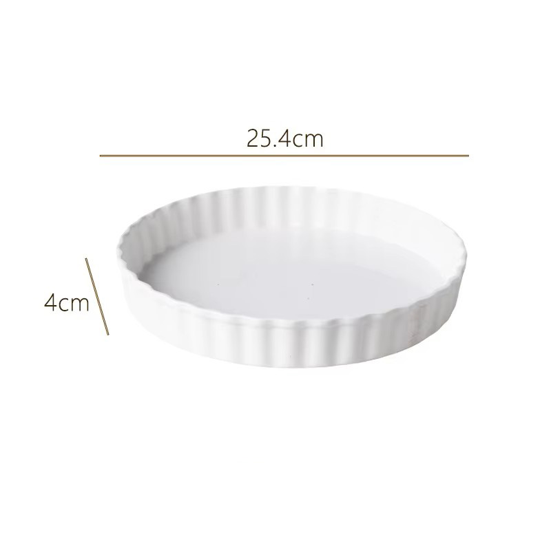 molde para pizza blanco de 10 pulgadas