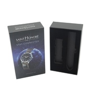 Boîte de papier personnalisée de haute qualité pour emballage de montre intelligente Logo en relief Emballage de produit électronique Doublure intérieure haut de gamme