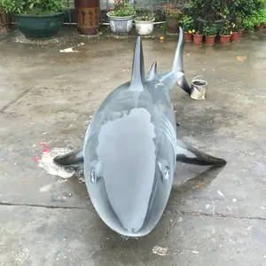 Resin Craft Fiberglass Animal Statue Model FRP Shark Sculpture Statue Model