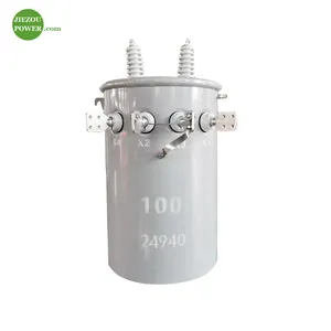 China producing Single phase pole mounted transformer 13.8kv 37.5kva 25kva 15kva price