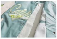 Hip-Hop Streetwear PU cuir broderie pilote Baseball Varsity Jacket hommes Logo personnalisé