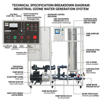 Flygoo Generator air ozon Filter Ras terbalik sistem tanaman Filter air Osmosis untuk perawatan air limbah industri