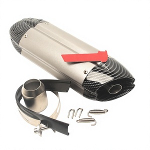 Tubo de Escape Universal para Motocicleta de 51MM, Fibra de Carbono, Pieza de Modificación para Carreras Urbanas - Product Image 4