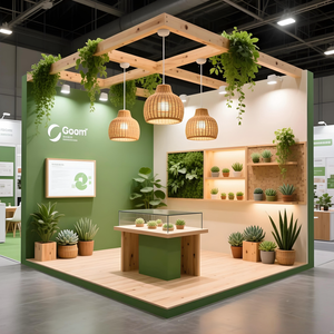 هيكل المعرض الصلب والخشب وحدات كشك مؤقت حل التجميع السريع تصميم احترافي مخصص 4-5 متر الارتفاع - Product Image 2