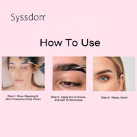Teinture pour sourcils hybride Syssdorr 15ml, différentes couleurs, logo personnalisé, teinture pour sourcils vegan, laminage des sourcils