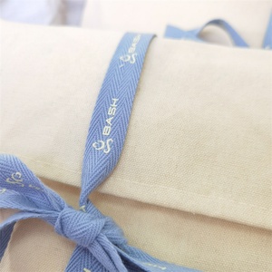BSCI Hot Sale Large Organic Cotton Muslin <b>Envelope</b> Bag Pouch for Handbag Custom Logo Printed Cotton <b>Envelope</b> Dust <b>Gift</b> Bag - Product Image 6