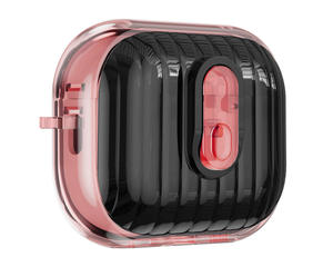 Funda Protectora de TPU de Doble Color con Cierre de Hebilla para <span class=keywords><strong>Airpods</strong></span> 4 Pro <span class=keywords><strong>3</strong></span> 2 1 Generación Compatible con Auriculares - Product Image 1