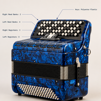 Accordéon à boutons B System Bayan, 41 touches, 96 basses, en bois, professionnel, portable, pour adultes, pour les examens et les performances
