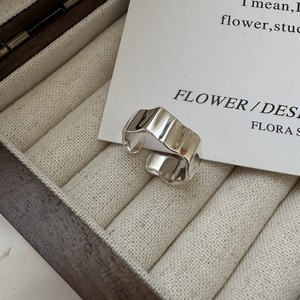 Anillo Minimalista Coreano S925, Anillo de Moda con Diseño Arrugado, Simple y Moderno, Venta en Vivo, Anillo de la Suerte, Venta al por Mayor - Product Image 3