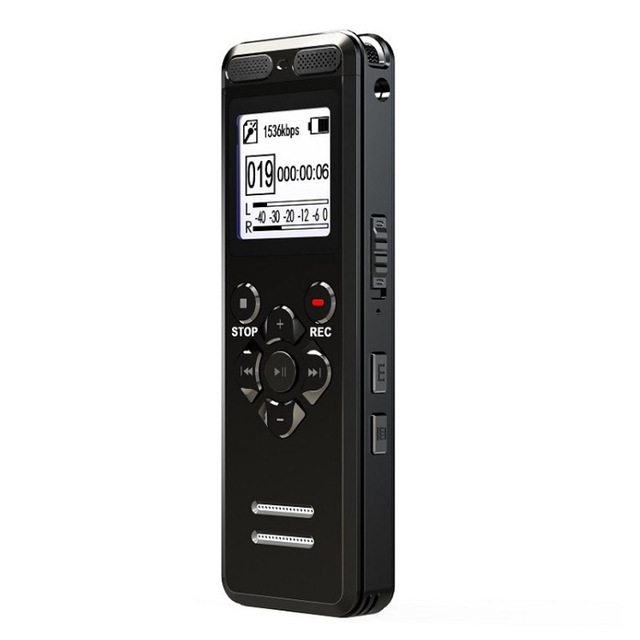 Professional Digital Voice Recorder V36 with Voice Activation and Noise Reduction for Business Meeting Class Interview