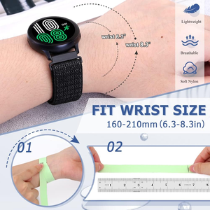 Correa de Reloj de Nailon de Liberación Rápida de 20 mm para Samsung Galaxy <span class=keywords><strong>Watch</strong></span> 7/6/5/4 40 mm 44 mm/Galaxy <span class=keywords><strong>Watch</strong></span> 6 Classic 43 mm 47 mm - Product Image 3