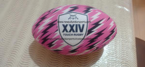 Ballon de rugby d'entraînement de marque personnalisée avec logo du club Spécifications internationales IRB Ballon de rugby à toucher en caoutchouc pour match de ballon de rugby - Product Image 5