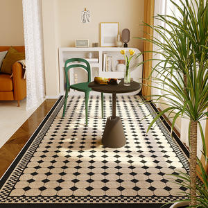 Tapis de cuisine de Style rétro, personnalisé d'usine, <span class=keywords><strong>paillasson</strong></span> en Pvc non propre, <span class=keywords><strong>Long</strong></span> tapis d'<span class=keywords><strong>entrée</strong></span> en rouleau - Product Image 3
