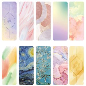 Sansd Color Printing Pu Yoga Mat Caucho natural antideslizante Hogar Hombres y mujeres Estera de fitness profesional - Product Image 6