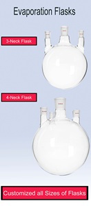 Flacons de laboratoire <span class=keywords><strong>en</strong></span> <span class=keywords><strong>verre</strong></span> à 3 ou 4 cols à haute teneur <span class=keywords><strong>en</strong></span> borosilicate à fond rond ou plat Prix compétitifs pour une utilisation <span class=keywords><strong>en</strong></span> laboratoire - Product Image 5