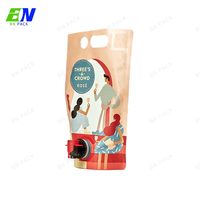 Sac en boîte de 3L, 5L, 10L, 15L, 20L, écologique, de qualité alimentaire, pour eau, vin, jus, café, lait, personnalisable, avec valve