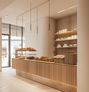 Diseño de Interiores y Mobiliario Personalizado para Panaderías Modernas con Mostradores de Exhibición de Alta Gama - Product Image 3