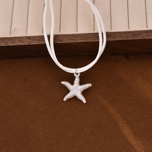 Ensemble collier et boucles d'oreilles étoile de mer en alliage de zinc, design perle, style océan, bijoux fantaisie - Product Image 3