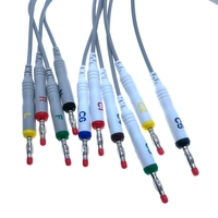 Câble ECG à 10 fils avec connecteurs banane, compatible avec le câble KENZ EKG