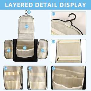 Wholesale Toiletry Bag for Women Custom Cosmetic <b>Box</b> with logo Travel Supplies Organizer Bag Personalized Toiletry Bag - Product Image 5