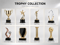 Grossiste de trophées sportifs en métal de qualité supérieure, trophées sportifs en métal, récompenses, trophées personnalisés, trophées de football