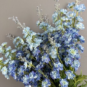 Fournisseur de fleurs artificielles fleurs de <span class=keywords><strong>delphinium</strong></span> à tige unique objets de décoration de mariage fleur en plastique - Product Image 6