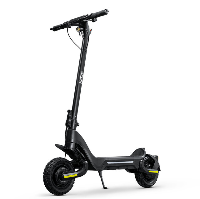 HEZZO 48V 1600W Kick E-scooter Folding Electric Scooters 18AH Escooter 10" Off-road Tires Dual 800W Motor USA DropShipping