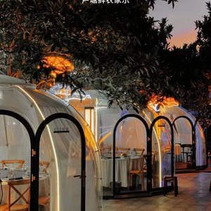 Dôme igloo PVC hôtel extérieur globe clair tunnel unique camping en plein air tentes de fête gonflables transparentes <span class=keywords><strong>bubblehouse</strong></span> - Product Image 6