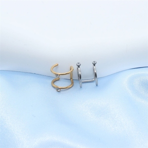 Venta al por Mayor de Clips para Orejas en Forma de C, Tachuelas y Anillos de Acero Inoxidable Electrochapado para Hombres y Mujeres, <span class=keywords><strong>Suita</strong></span> - Product Image 2